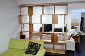 Custom made Bookcase/Room divider made from Kauri pine