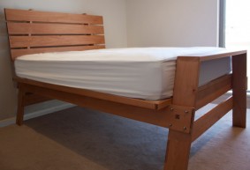Adam's European beech bed Custom made bed
