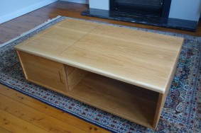 American oak coffee table Custom made American oak coffee table