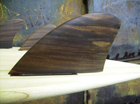 Custom made hollow wooden surfboards