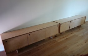 birch plywood cabinets