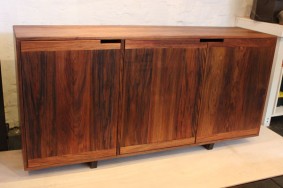 Liquor cabinet in Tasmanian blackwood Custom made cabinet