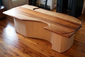 S-shaped coffee table Custom made coffee table by Nathaniel Grey, Sydney