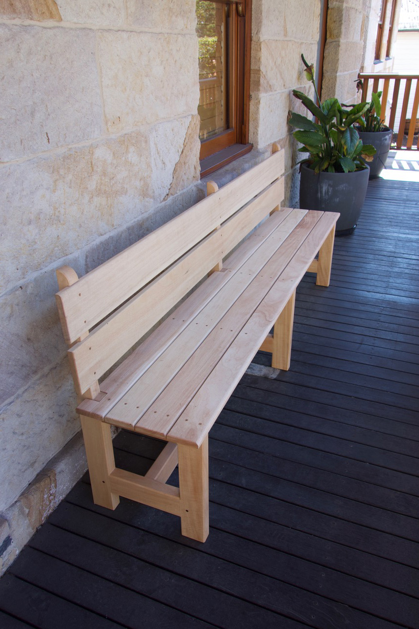 Custom timber bench
