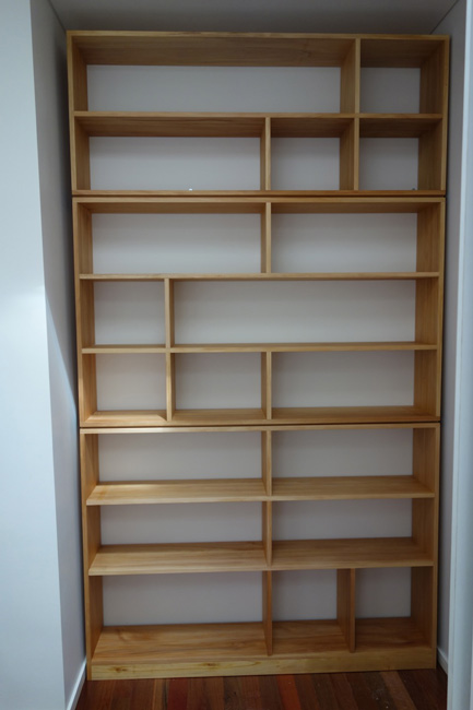 Custom-kauri-pine-bookcase