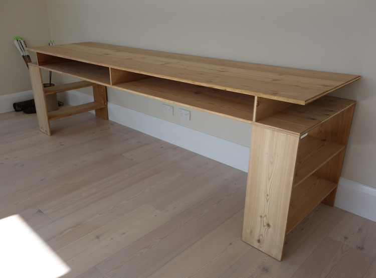Desk made from left-over