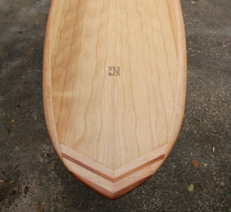 timber standup paddleboard